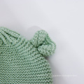 Green color kint hat for baby